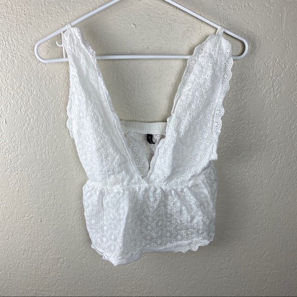 deep v neck tank top